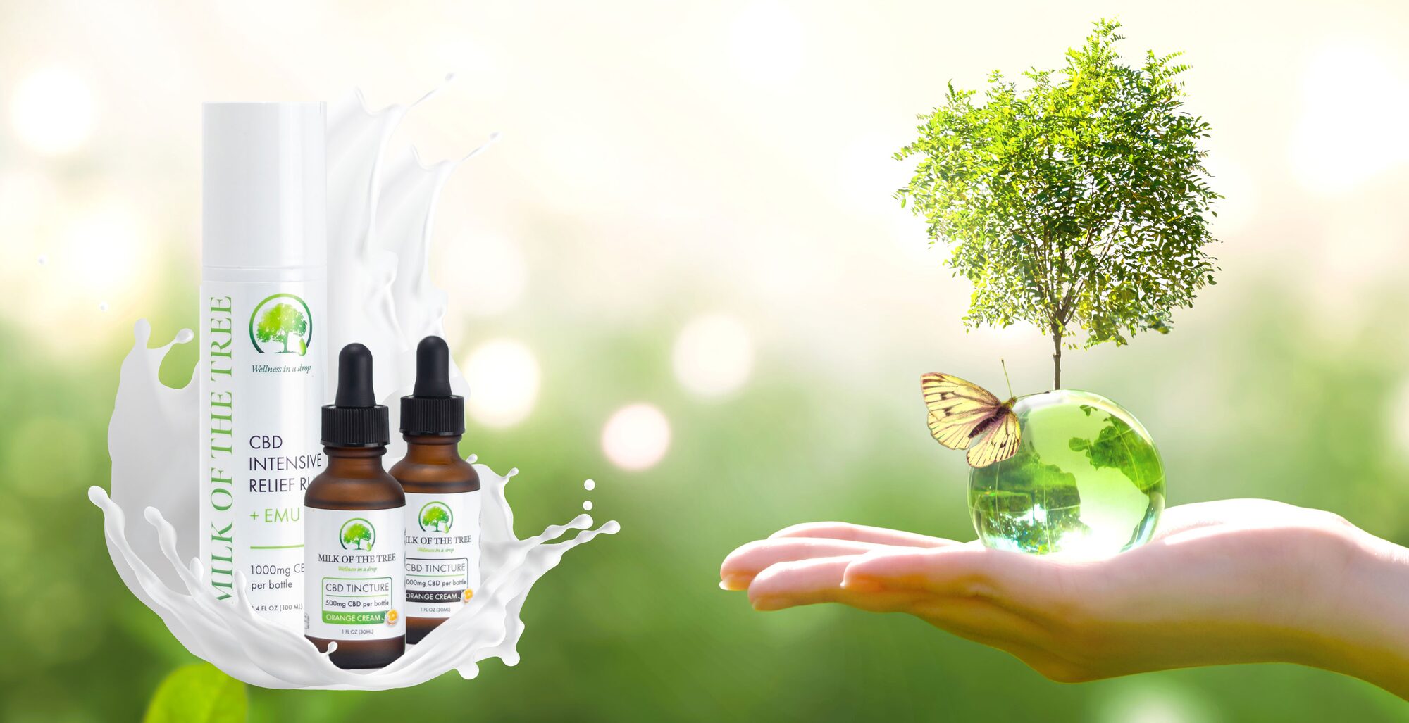 Milk of the Tree — landing page design